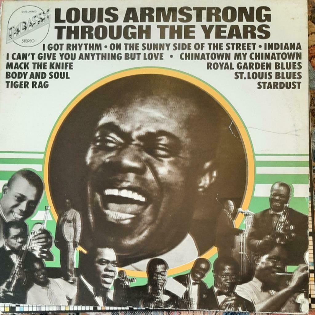 LP Vinyl Jazz Louis Armstrong - Door de jaren heen 1974, Ophalen of Verzenden, Jazz
