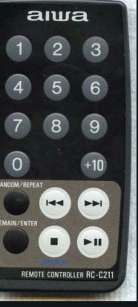 Afstandsbediening AIWA RCC211, Ophalen of Verzenden, Zo goed als nieuw, Overige merken, Draagbaar