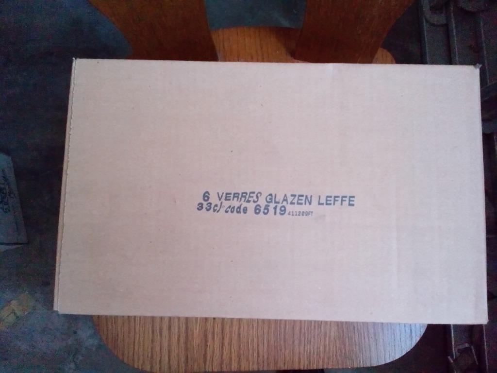 6 verres 33cl Leffe, Enlèvement, Neuf, Verre ou Verres, Leffe