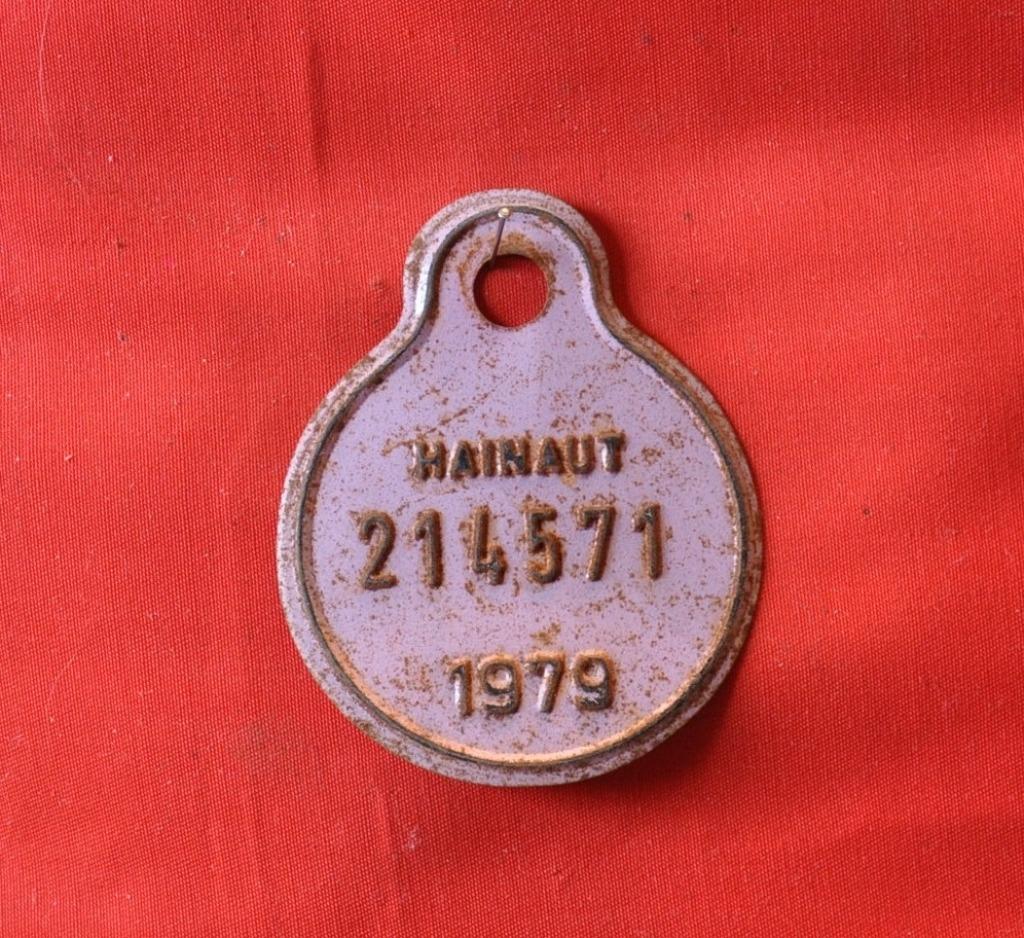 plaque de velo hainaut 1979, Enlèvement ou Envoi, Utilisé