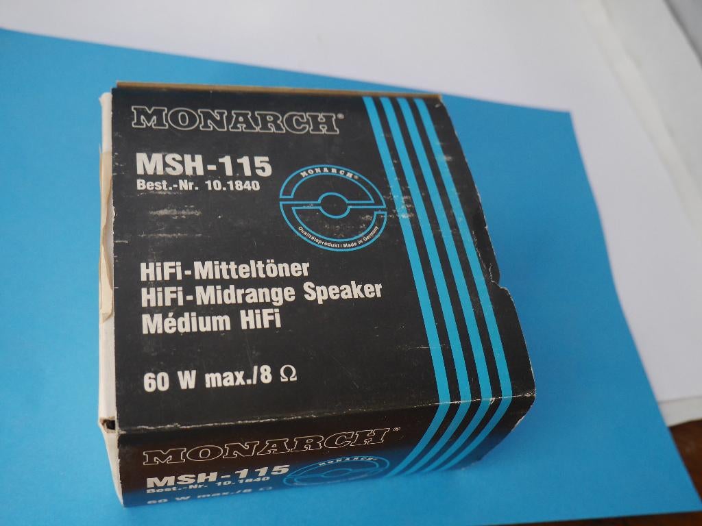 MONARCH MSH-115 HI middelgrote luidspreker 60 W/8 ohm, Ophalen of Verzenden