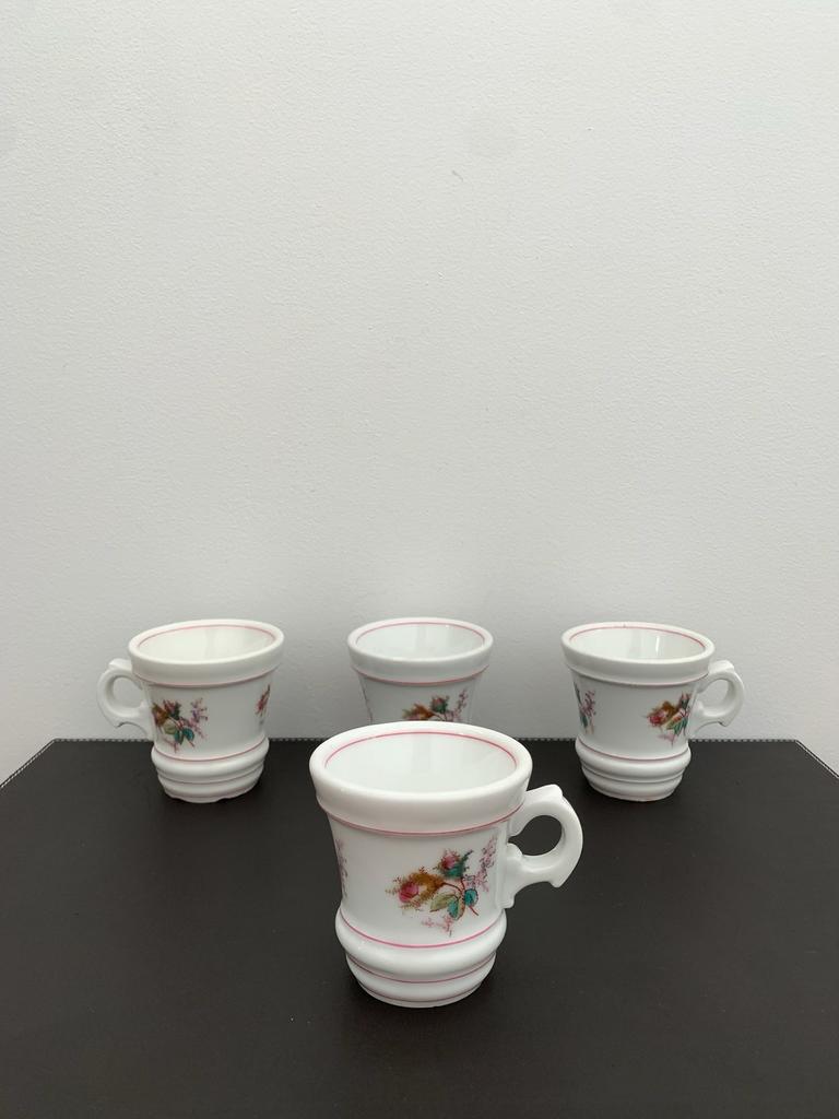 Service x4 Tasses Brulots Anciennes, Maison & Meubles, Cuisine | Vaisselle, Comme neuf, Porcelaine, Enlèvement ou Envoi
