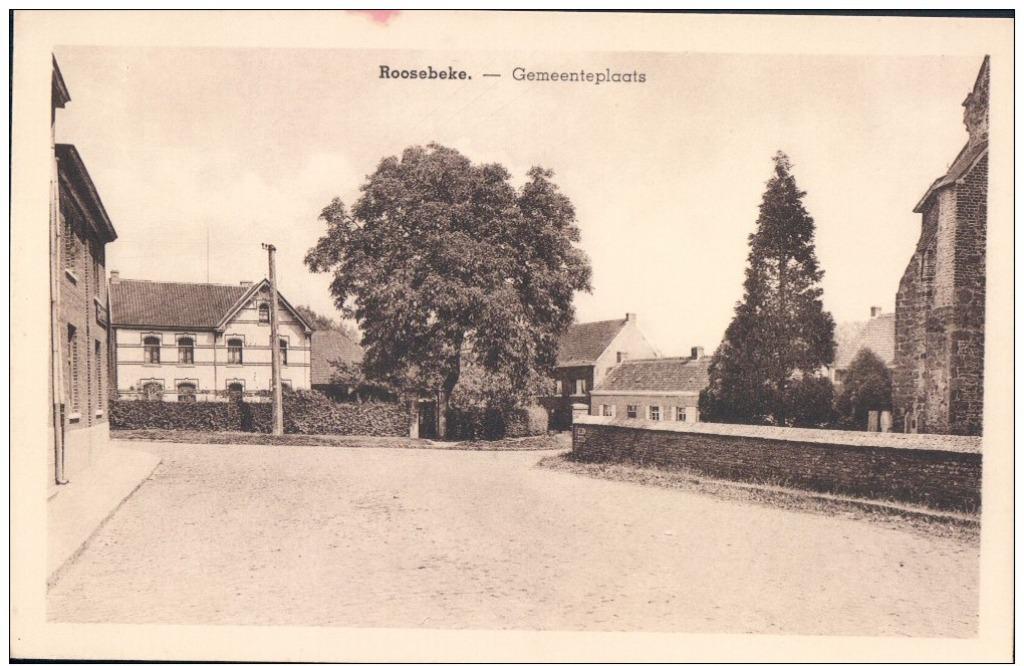 Roosebeke Gemeenteplaats Rozebeke ( Zwalm ), Ophalen of Verzenden, 1920 tot 1940, Ongelopen, Oost-Vlaanderen