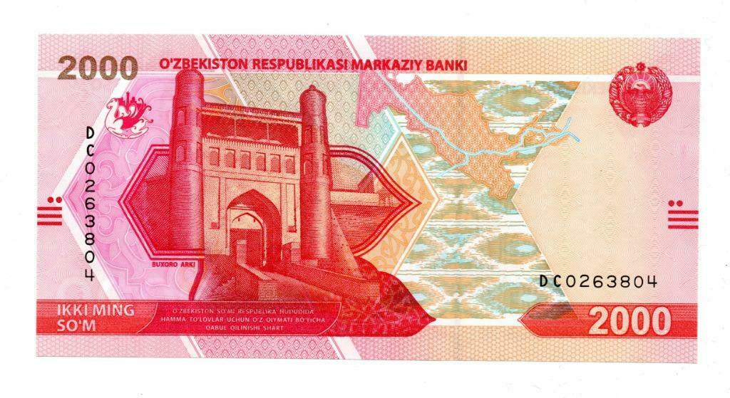 2.000  SUM  2021     UZBEKISTAN      UNC    P87     € 0,75, Timbres & Monnaies, Billets de banque | Océanie, Enlèvement ou Envoi