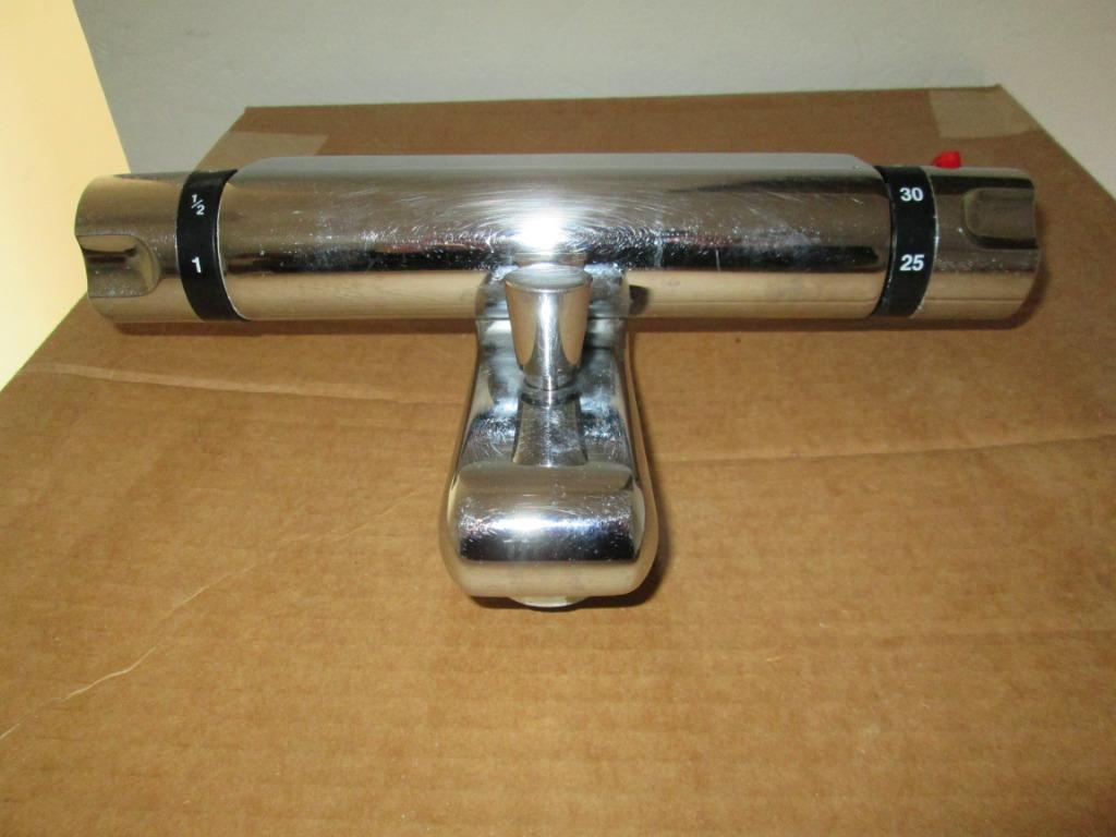 Thermostatische kranen, Doe-het-zelf en Bouw, Ophalen, Gebruikt, Chroom, Douche