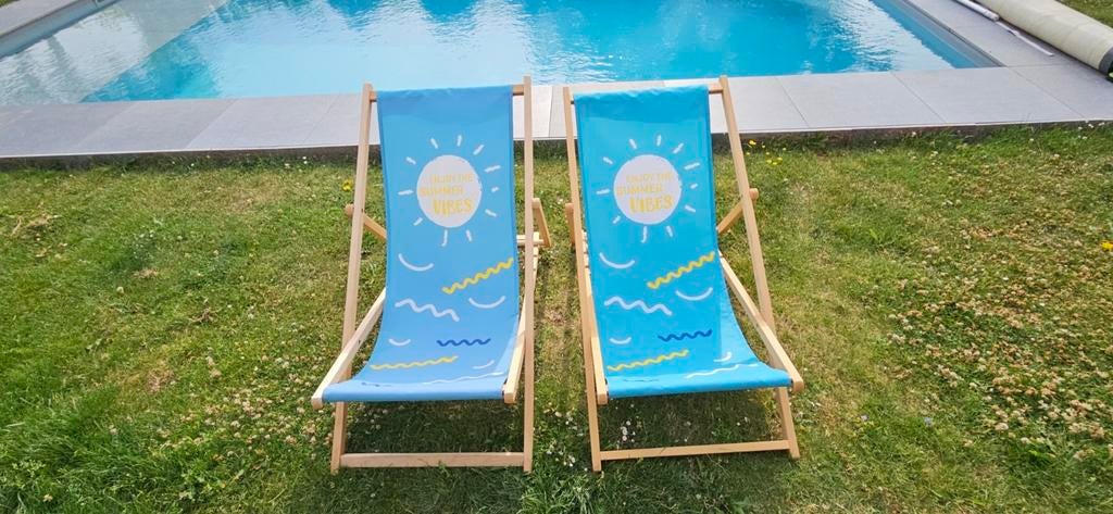 Chaises piscine. 8 pièces. Détente., Enlèvement ou Envoi, Comme neuf