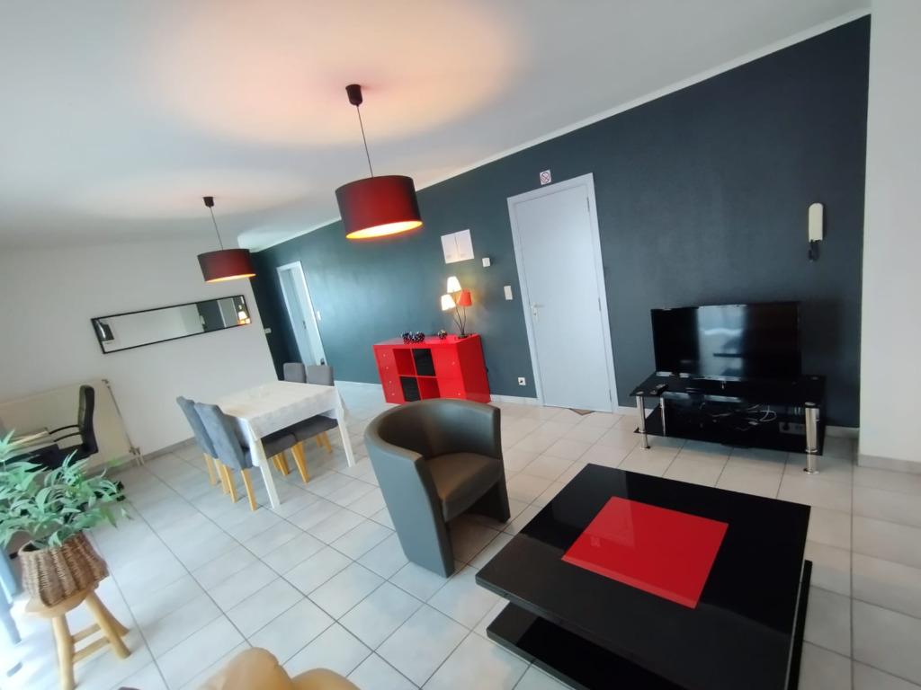 Appartement 2ch + garage privé location meublée flexible, 50 m² ou plus, Province de Hainaut