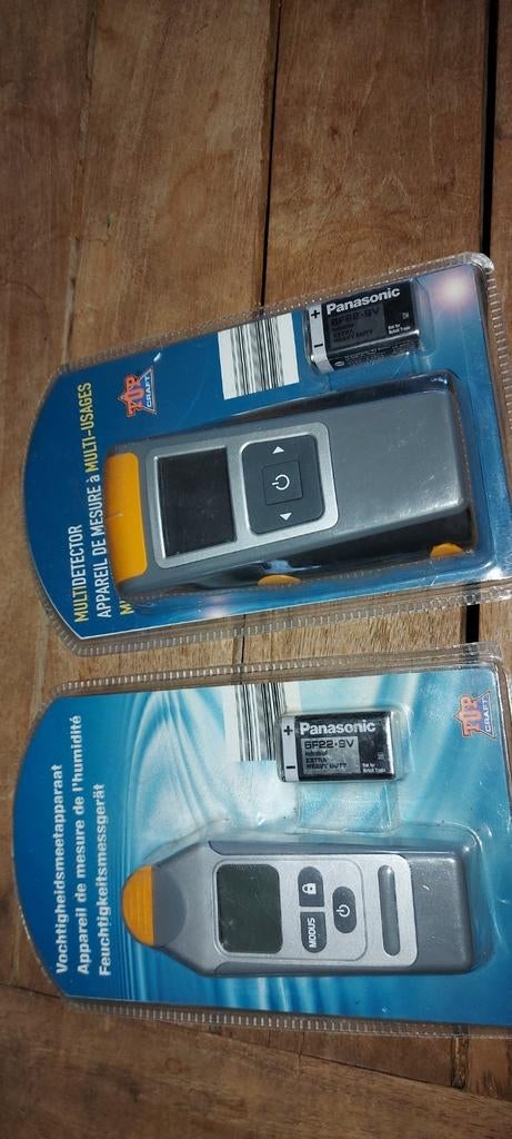 Set van 2 ,multidetector en  vochtigheidsmeter, Doe-het-zelf en Bouw, Meetapparatuur, Ophalen of Verzenden, Nieuw