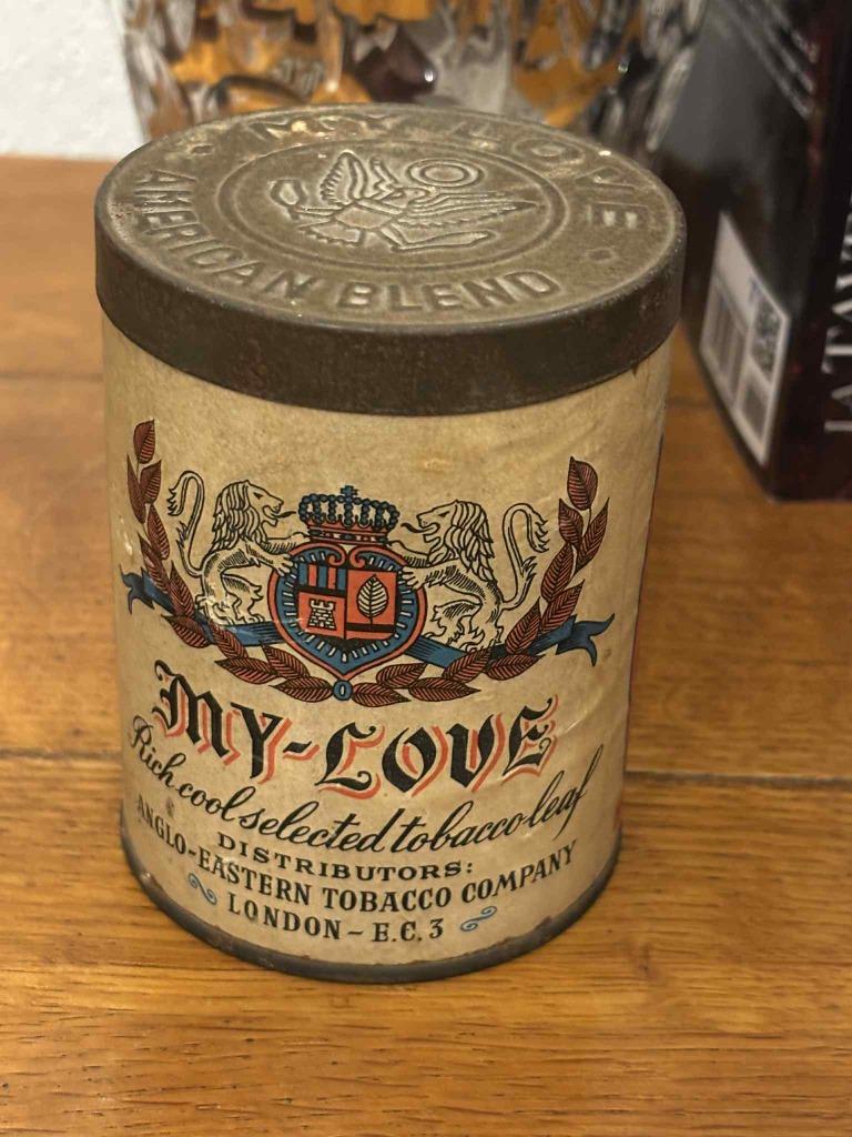 Très rare boîte à tabac My Love American Blend, Enlèvement ou Envoi