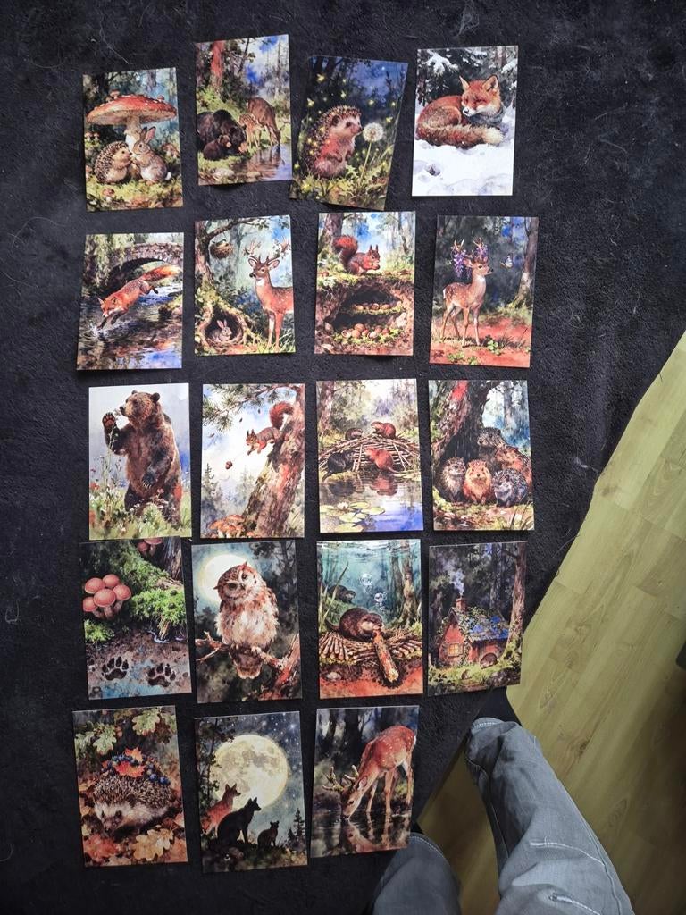Postkaarten thema dieren bos, Verzamelen, Postkaarten | Dieren, Ophalen of Verzenden