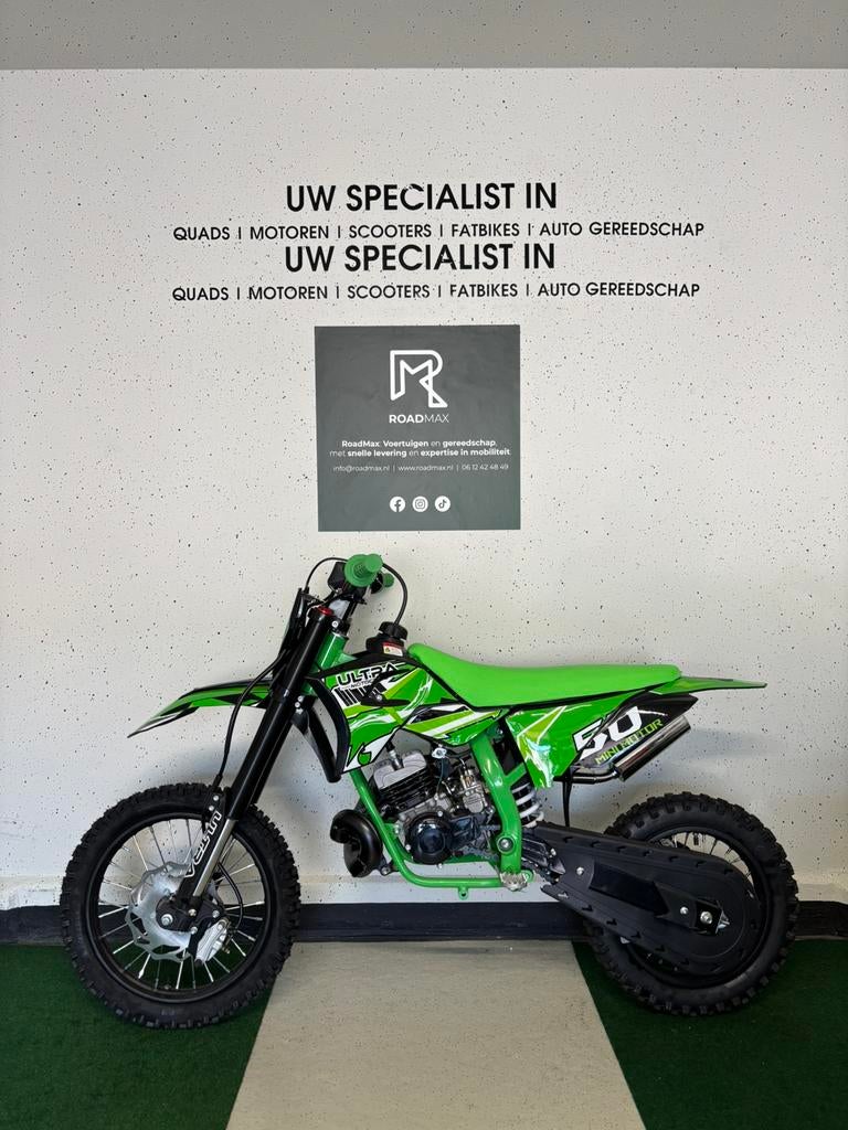 🚀Nieuw🚀Crossmotor 50cc 75km/u 2-Takt Automaat Kickstarter, Ophalen of Verzenden, Nieuw
