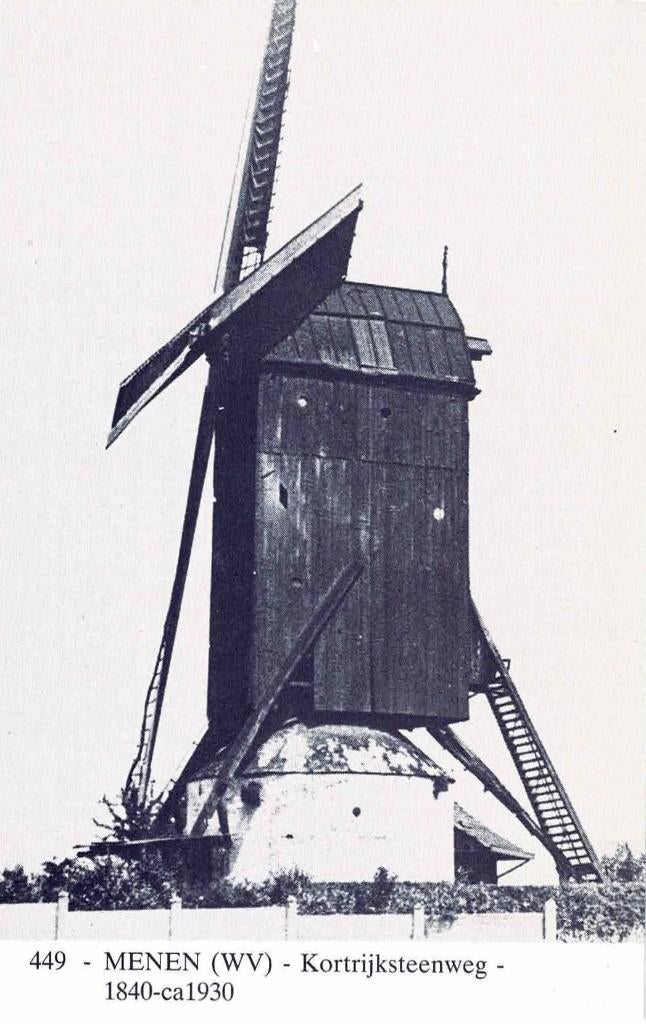 Menen - molen Kortrijksesteenweg, Enlèvement ou Envoi, 1980 à nos jours, Non affranchie, Flandre Occidentale