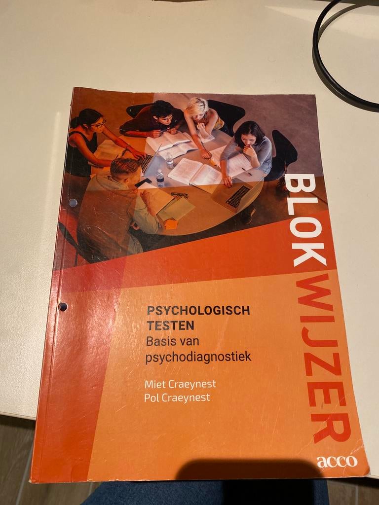 Studieboek psychologische testen, Boeken, Ophalen of Verzenden, Gelezen, Hoger Onderwijs