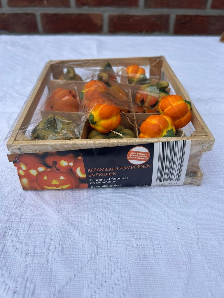 Keramieken pompoemen en figuren Halloween, Antiek en Kunst, Ophalen of Verzenden
