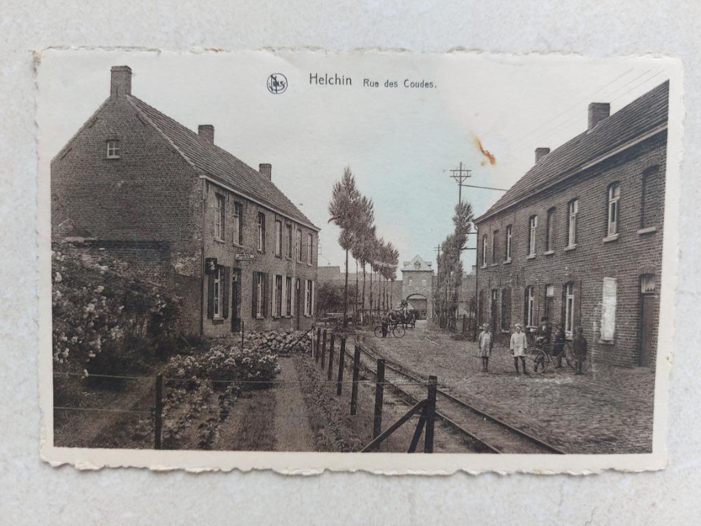 oude postkaart Helkijn (Helchin), Verzenden