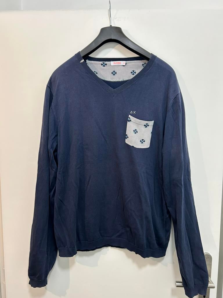 Trui Heren SUN68. XXL, Enlèvement ou Envoi, Comme neuf, Autres tailles, Bleu