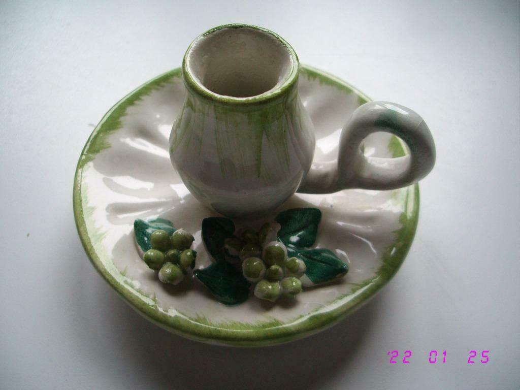 Kaarsen houder in porselein, Moins de 25 cm, Comme neuf, Autres matériaux, Chandelier
