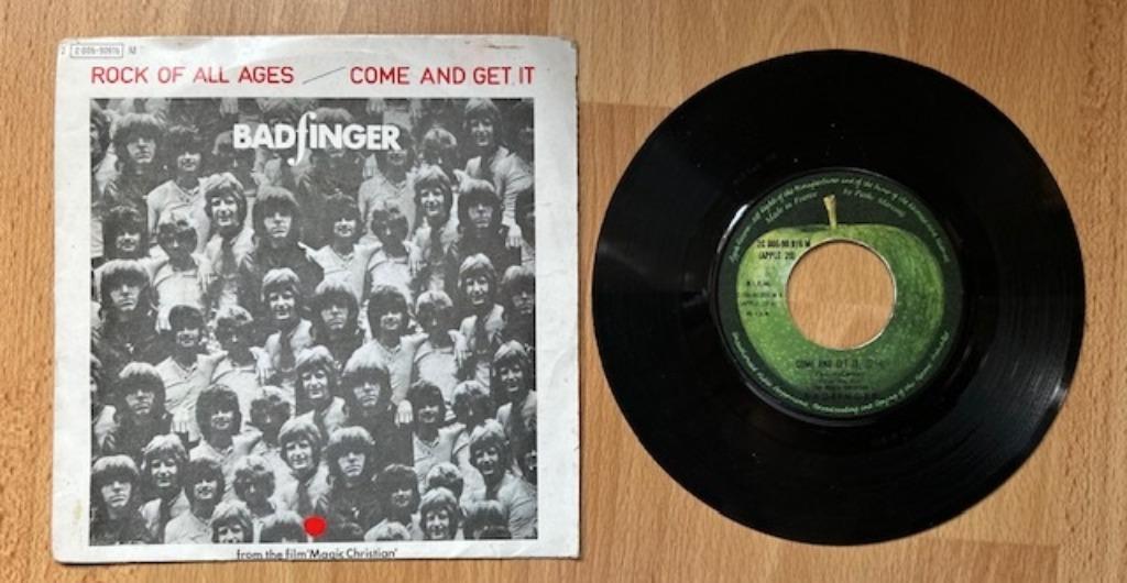 45T SINGLE BADFINGER COME AND GET IT, ROCK OF AGES BEATLES, Cd's en Dvd's, Gebruikt, 7 inch, Single, Ophalen of Verzenden