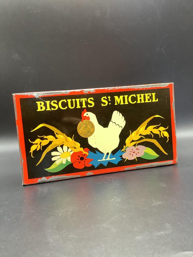 Boîte biscuits St Michel, Collections, Boîte en métal, Enlèvement ou Envoi, Comme neuf, Biscuits