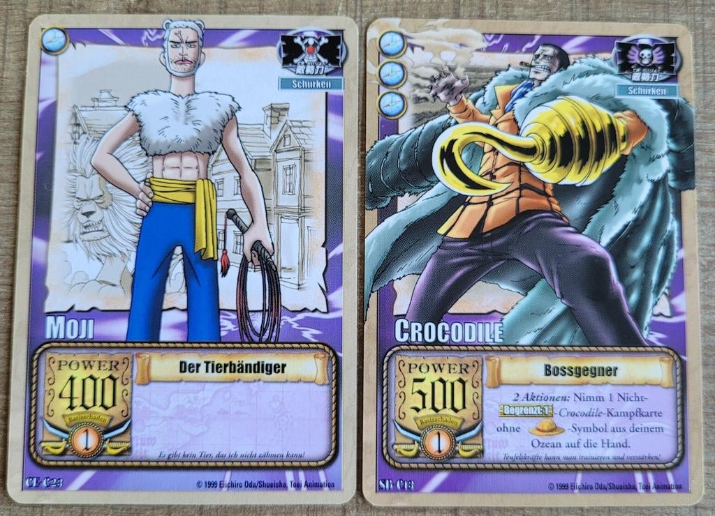 *manga* One Piece: 2 verzamelkaarten, Ophalen of Verzenden, Zo goed als nieuw, Meerdere kaarten