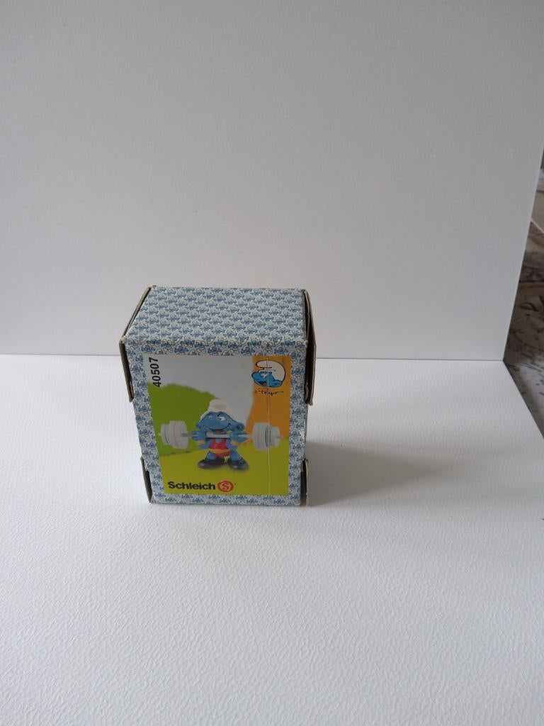 Super Schtroumpf 40507 Schtroumpf Haltérophilie, Enlèvement ou Envoi, Comme neuf, Poupée, Figurine ou Peluche