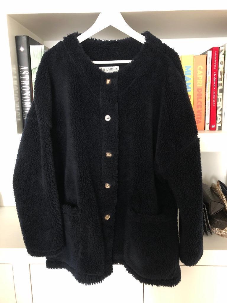 Les Jumelles teddy jas / vest / mantel, Les jumelles, Ophalen of Verzenden, Zo goed als nieuw, Maat 42/44 (L)