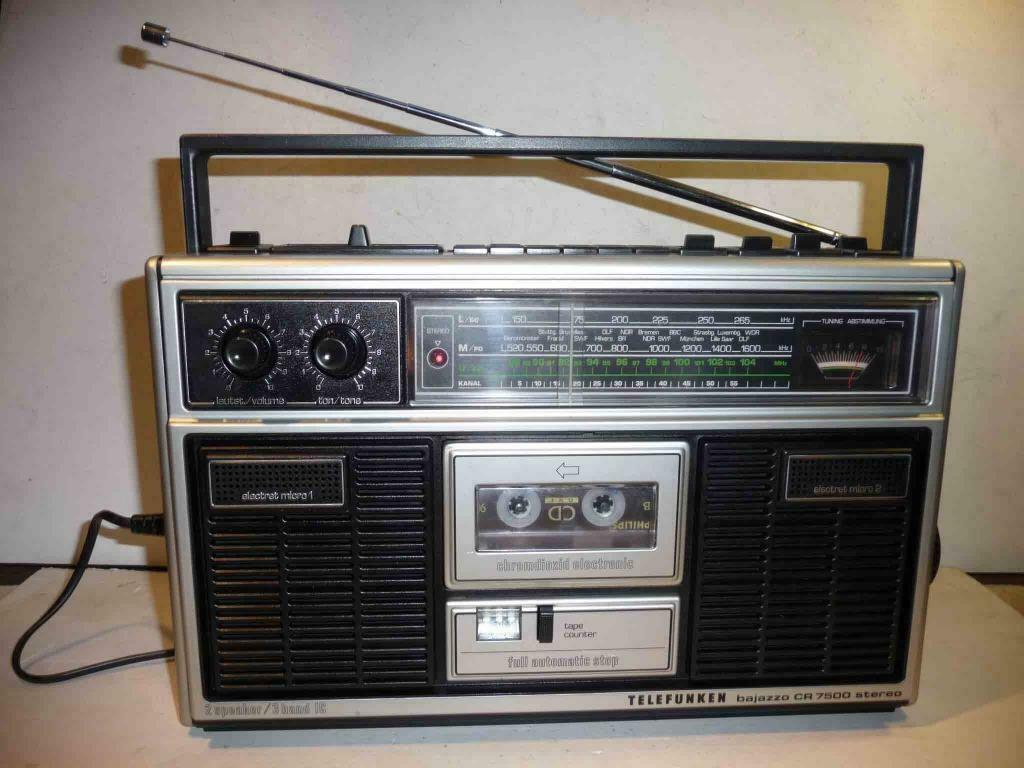 radio K7 portative  “ Boombox “ TELEFUNKEN  Bajazzo CR-7500, Enlèvement ou Envoi, Utilisé, Radio