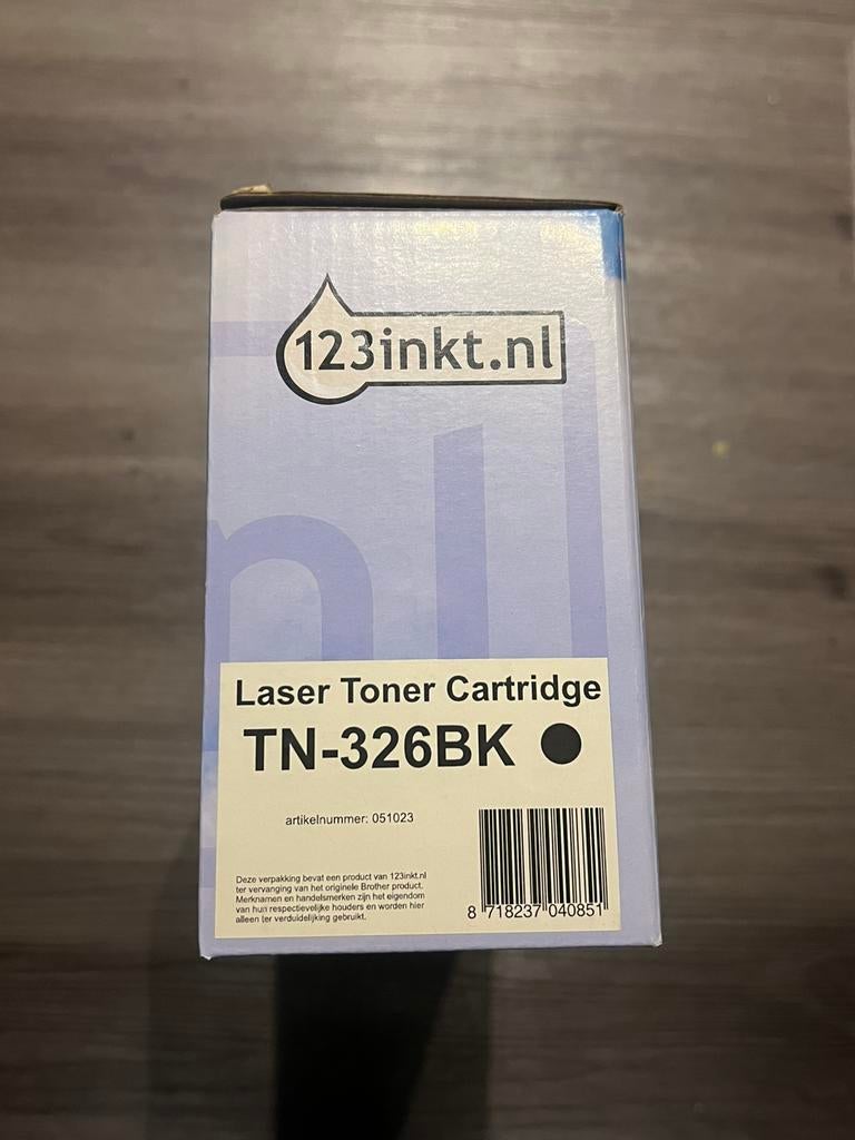Toner 123ink TN-326BK (noir) — neuf dans sa boîte, Enlèvement ou Envoi, Neuf, Cartridge