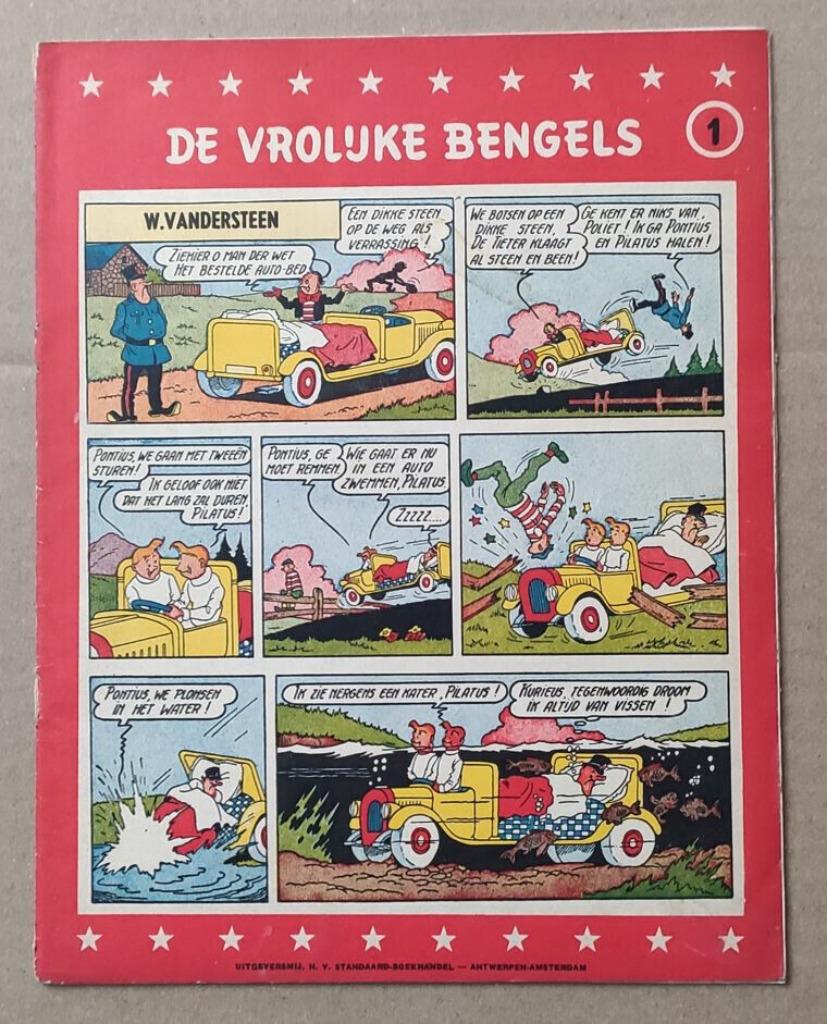 Vrolijke bengels 1. (door W. Vandersteen) 1ste druk! (1958), Boeken, Gelezen, Eén stripboek, W. vandersteen, Ophalen of Verzenden