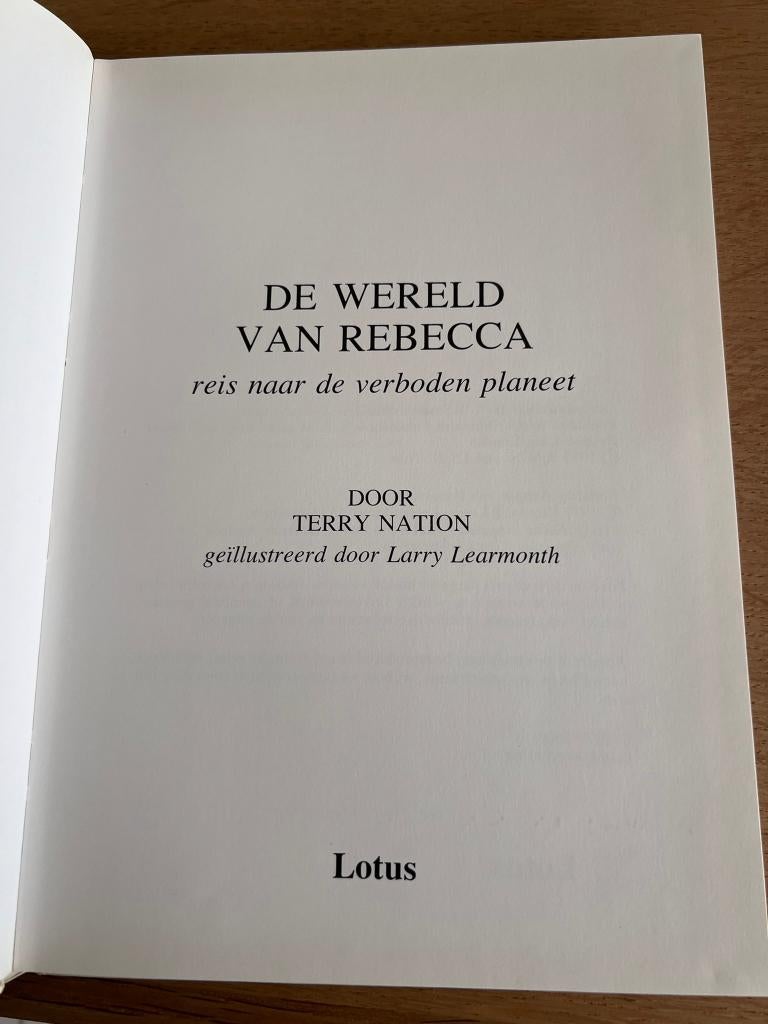 De wereld van Rebecca - Terry Nation ILL Larry Learmonth, Enlèvement ou Envoi, Comme neuf, Terry Nation ILL Larry Learmonth