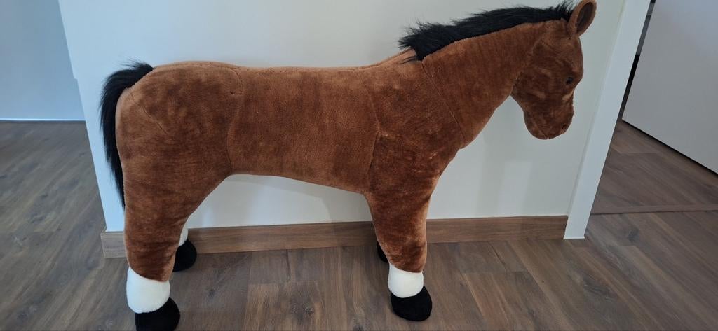 Speelgoedpaard, Kinderen en Baby's, Speelgoed | Knuffels en Pluche, Ophalen, Zo goed als nieuw, Paard