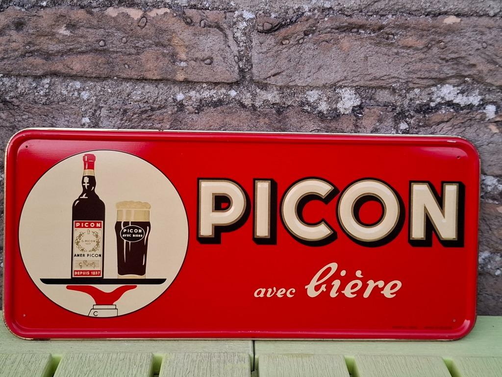 plaque publicitaire Picon authentique, Collections, Marques & Objets publicitaires, Panneau publicitaire, Enlèvement ou Envoi