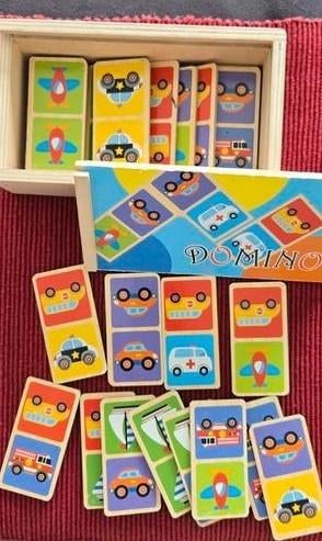 Houten Domino, Kinderen en Baby's, Ophalen, Gebruikt