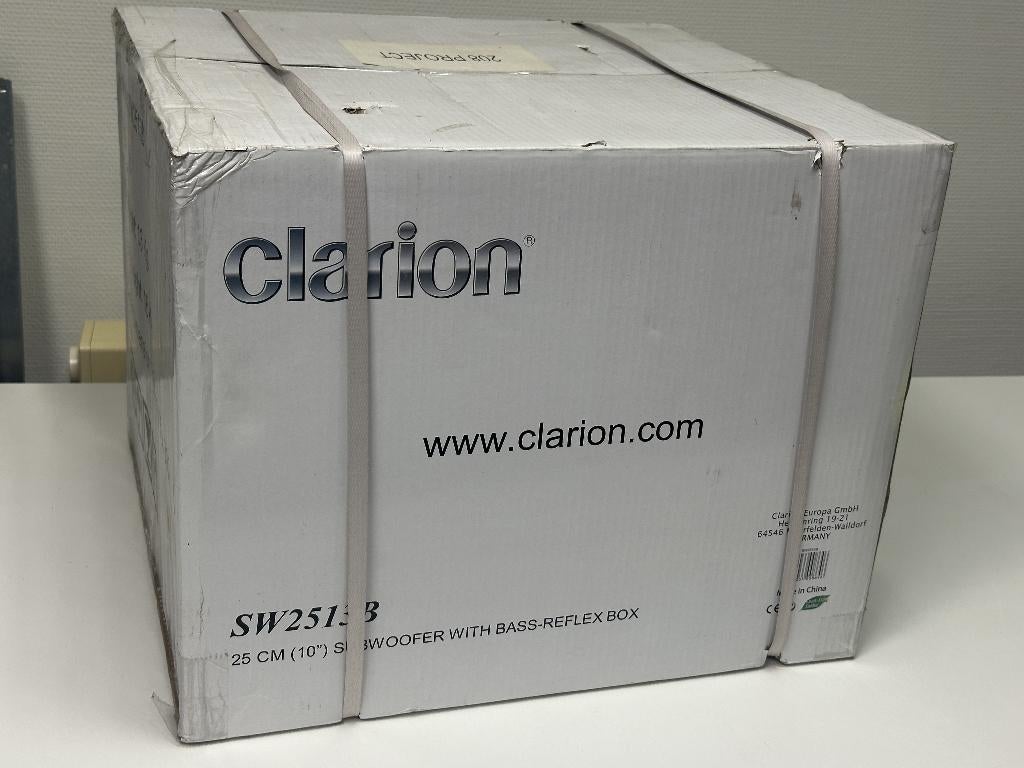 Clarion SW2513B subwoofer NIEUW, Enlèvement ou Envoi, Neuf
