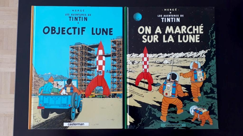 Tintin -  Objectif Lune et On a Marché sur La Lune, Boeken, Meerdere stripboeken, Ophalen of Verzenden, Nieuw, Hergé