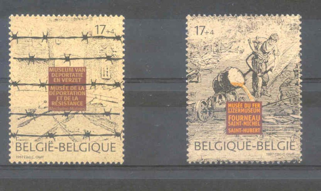 Belgique 1997 Musées liés à la Guerre mondiale **, Non oblitéré, Gomme originale, Envoi, Neuf