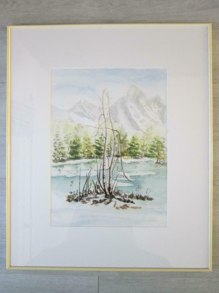 aquarellandschap, Huis en Inrichting, Woonaccessoires | Lijsten, Ophalen