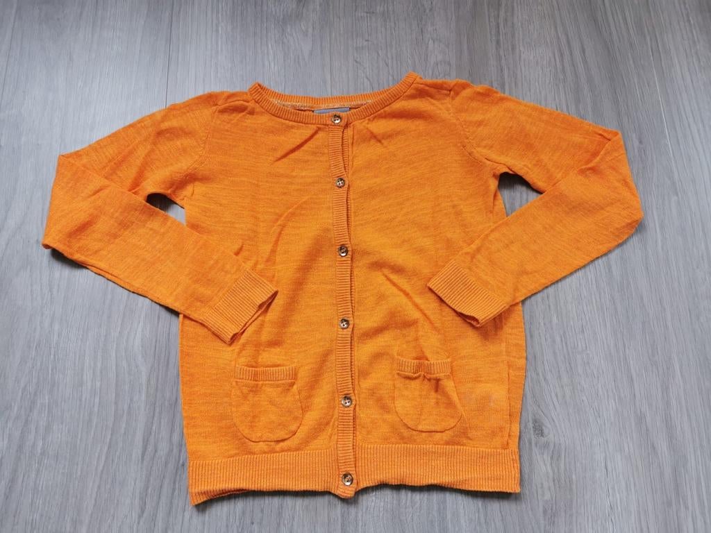 Oranje vestje JBC - maat 128, Kinderen en Baby's, Kinderkleding | Maat 128, Gebruikt, Meisje, Trui of Vest, Ophalen of Verzenden