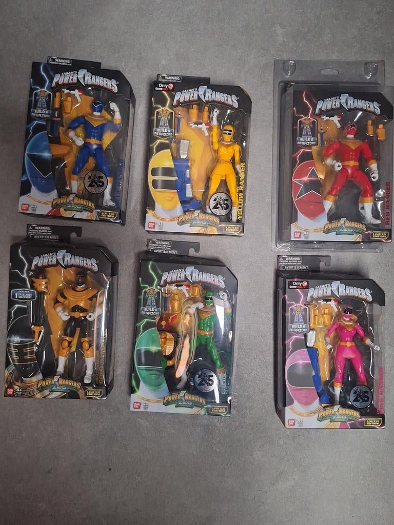 Power Rangers Legacy - Power Rangers Zeo full set - Bandai, Ophalen of Verzenden, Zo goed als nieuw