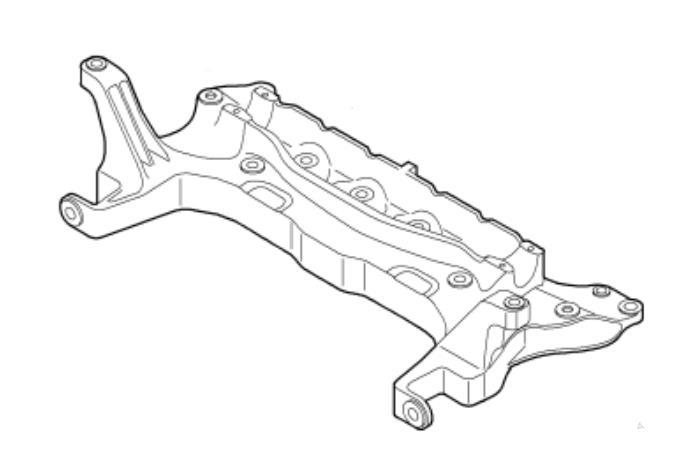 Subframe van een Fiat Fiorino, Ophalen of Verzenden, 3 maanden garantie, Gebruikt, Fiat