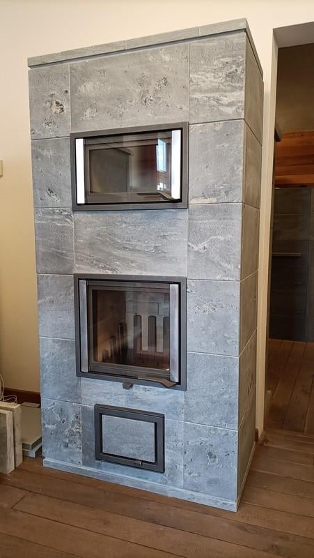Nunnauuni Hestia Solo speksteenkachel met oven, Huis en Inrichting, Kachels, Zo goed als nieuw, Vrijstaand, Houtkachel, Hout, Ophalen