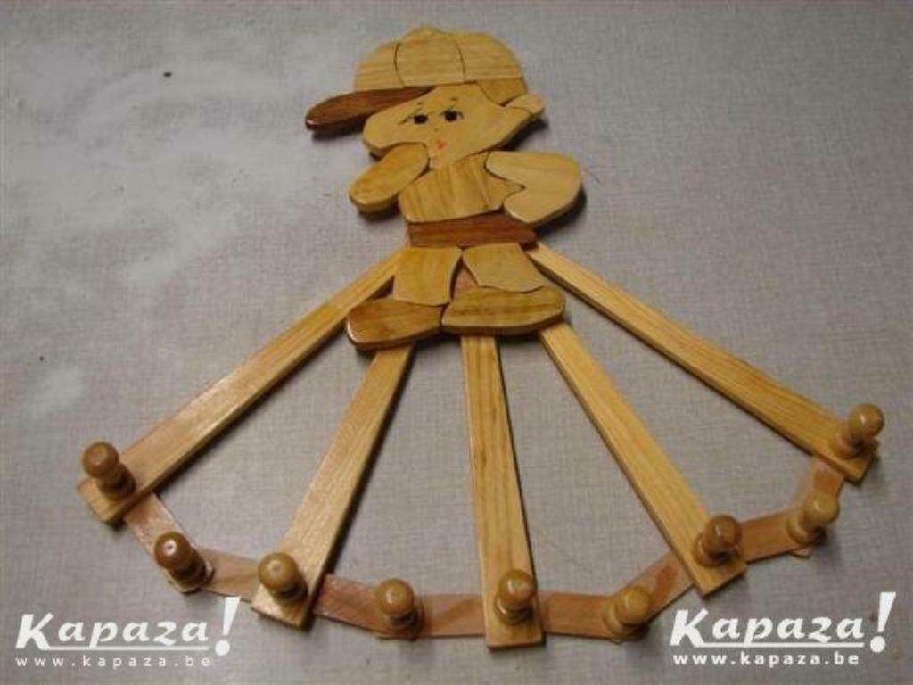 Houten kapstok, Ophalen of Verzenden, Zo goed als nieuw, Hout, Kinderkapstok