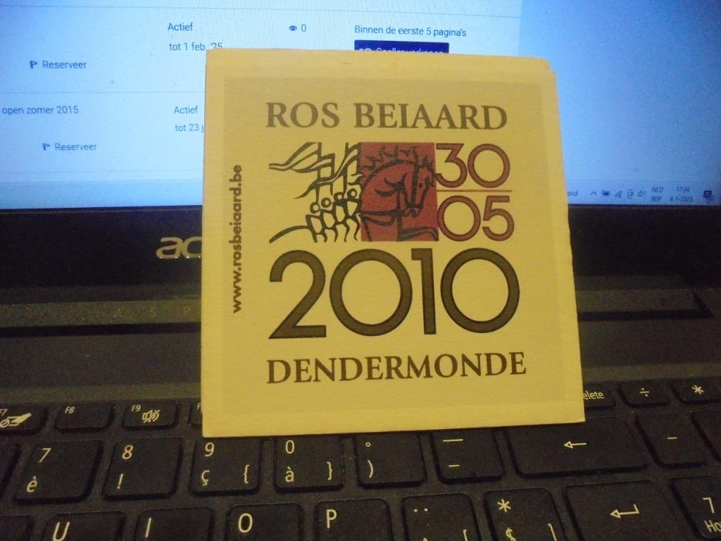 Ros Beiaard - Dendermonde, Verzamelen, Ophalen of Verzenden, Zo goed als nieuw, Viltje(s)