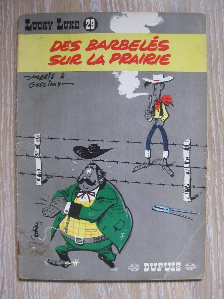 Lucky Luke T.29 Des barbelés sur la prairie Ed.O 1967, Livres, BD, Utilisé, Une BD, Enlèvement ou Envoi
