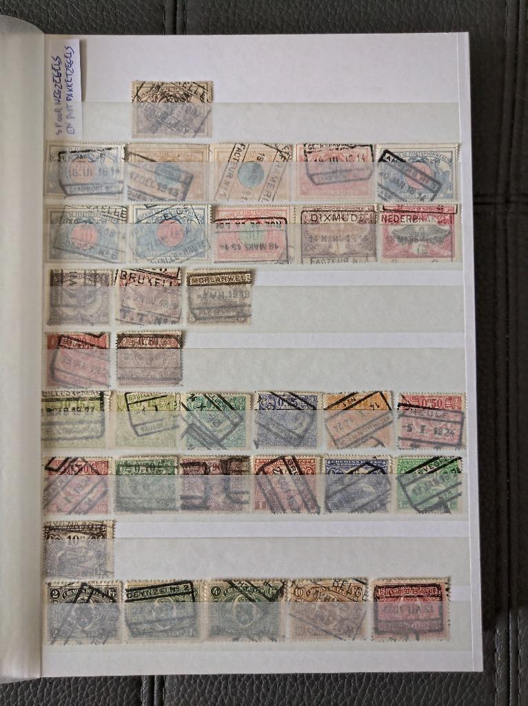POSTZEGELS BELGISCHE SPOORWEGEN ALBUM INBEGREPEN AFGEPRIJSD, Postzegels en Munten, Met stempel, Ophalen of Verzenden, Gestempeld