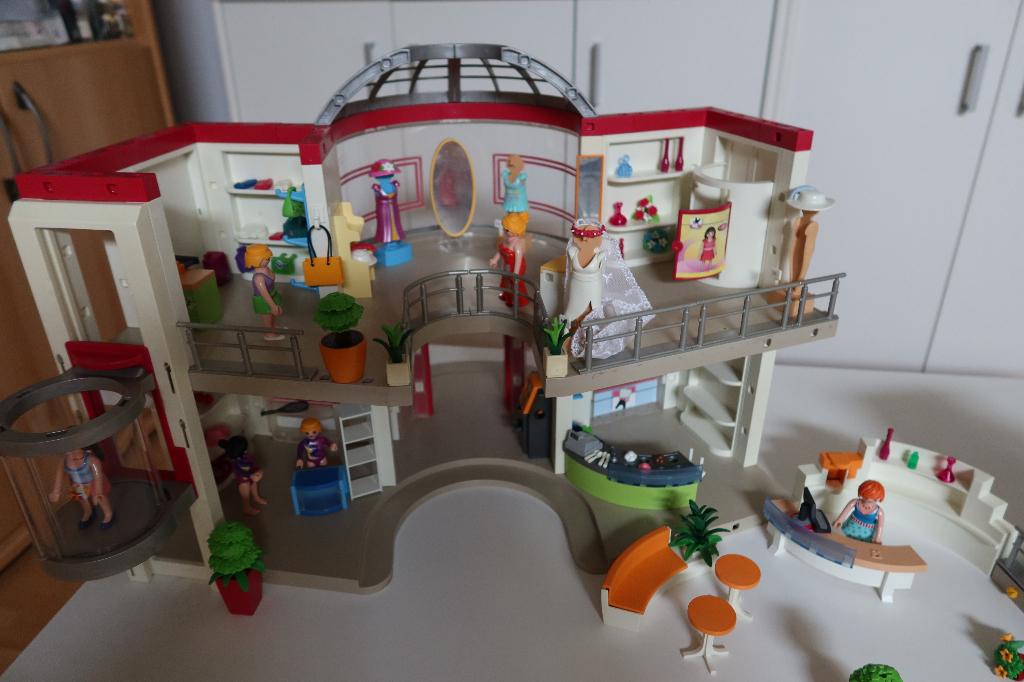Playmobil winkelcentrum 5485 en 5486., Kinderen en Baby's, Ophalen, Gebruikt, Los Playmobil