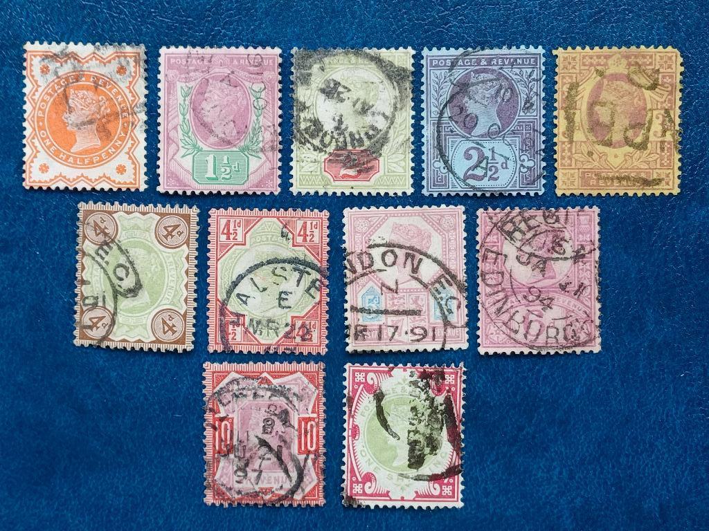 Postzegels UK Engeland, Ophalen of Verzenden, Gestempeld