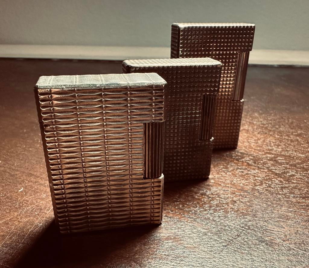 ST Dupont Ligne 1 - lot de 3 briquets, Collections, Enlèvement, Comme neuf