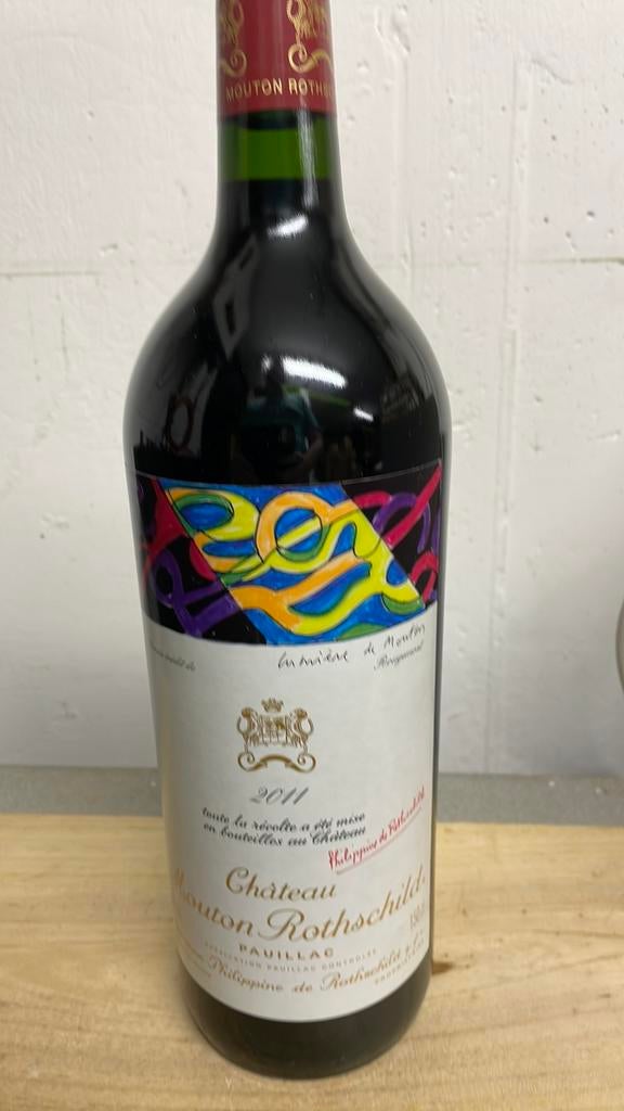 Mouton Rothschild 2011 magnum, Verzamelen, Wijnen, Ophalen, Frankrijk, Zo goed als nieuw, Rode wijn