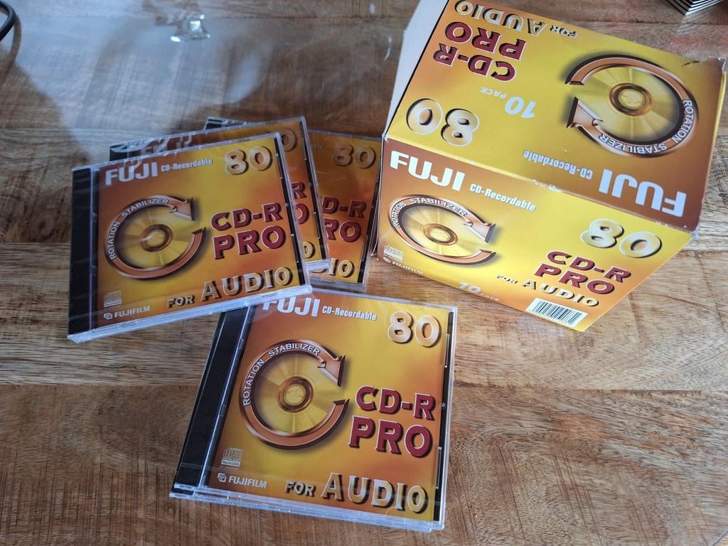Fuji CD enregistrable 80 CD-R Pro pour audio nouveau 6 x, CD & DVD, Enlèvement, Neuf, dans son emballage